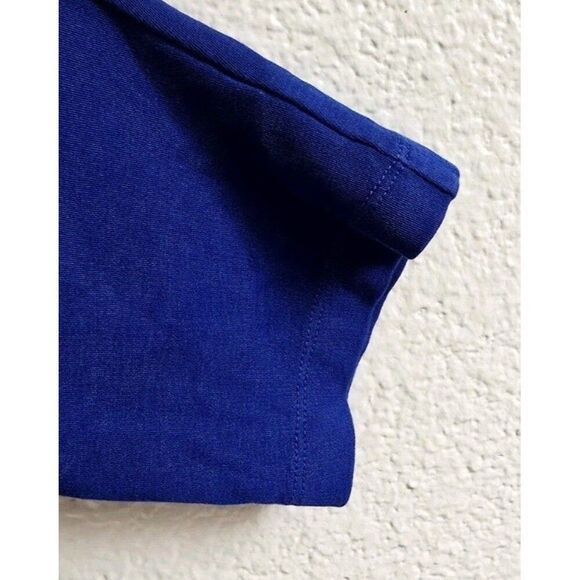 COS Stepped-Hem Long-Sleeved TopCotton Size Large Blue - Picture 9 of 11